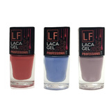 Esmalte Color Laca Gel Lf  Manos Uñas X 3 Semipermanente