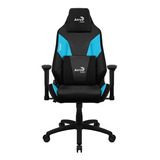 Silla Gamer Aerocool Admiral, Reclinación 180º, Ice Blue