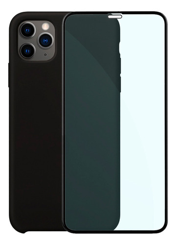 Capa Capinha Silicone Compatível iPhone 11 Pro + Película 3d