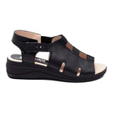 Sandalias Cuero Vacuno Acolchadas Livianas Confort Mujer 460