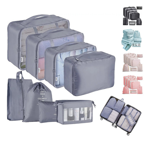 8 En 1 Bolsa Organizadora Maletas Equipaje Viaje Impermeable