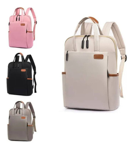 Mochila Impermeable Para Mujer, Bolsa De Ordenador Simple A