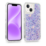 Funda Para iPhone Uso Rudo Tres Piezas Mujer Brillantes 360