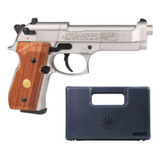 Co2 Pistola Beretta 92fs Nickel Madera 4.5mm Pellets Xchws C