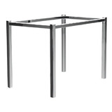 Pé Base De Mesa Berlim 6 Lugares Aço Cromado Flape 50mm