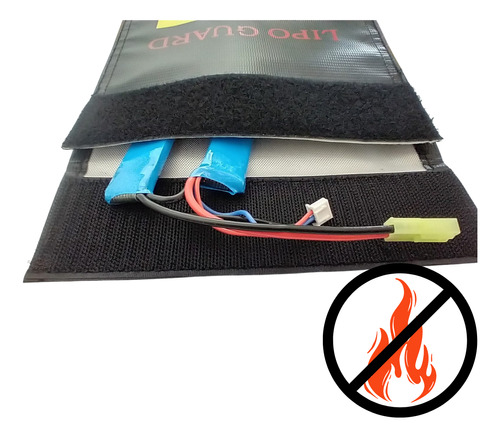Saco Anti Chama P/ Bateria Lipo Safe Bag 18x23 - 2s 3s 4s 6s