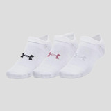 Calcetines Under Armour Essential No Show Blanco 3-pack