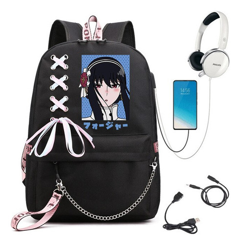 Mochila De Anime Ania Spy X Family Para Mujer Anya Forger St