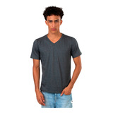 Camiseta Masculina Blusa Camisa Slim Fit Lisa Basic Gola V