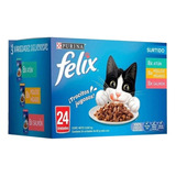 Alimento Sobres Para Gato Surtido Multisabor Felix 24/85 G