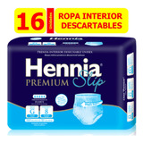 Hennia Ropa Interior Descartable Talle Grande X 16 Pañales