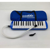 Melodica De 32 Teclas Estuche De Tela Suave Azul