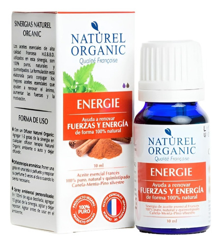Sinergia Aromaterapia Energie Naturel Organic Aceite Natural