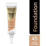 Max Factor Miracle Pure Cure Foundation Spf30 Tono 45 Warm Almond 30 Ml