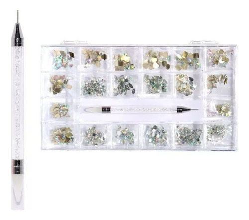 Kit De Diamantes Con Lapiz Toma Cristal Para Manicure