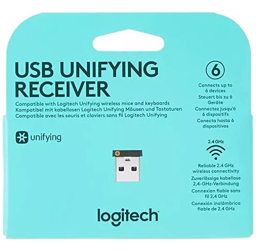 Receptor Usb Logitech Unifying Para Mouse Y Teclados