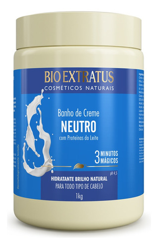 Banho De Creme Neutro Com Proteínas Do Leite Bio Extraus 1kg