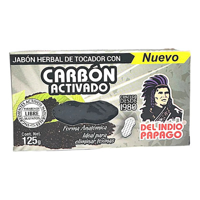 Jabón Facial Carbón Activado Del Indio Papago 125ml