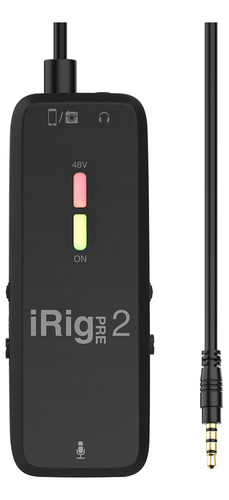 Interface De Microfone Ik Multimedia Irig Pre 2 Xlr