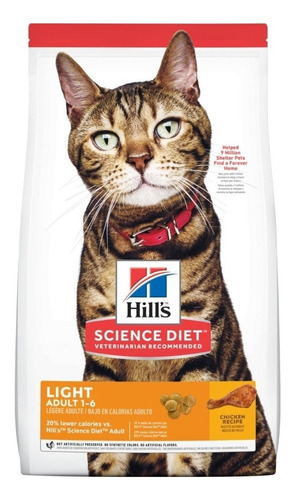 Hills Gato Adulto Light 7lb Envio Gra - kg a $31250