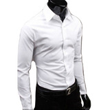 Camisa Hombre Slim Fit Entallada Elastizada Be Yourself