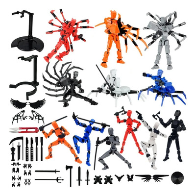 12pcs Figuras Articuladas De Araña De Acción Dummy Con Armas Figuras De Acción Multiarticuladas Dummy 3d No-armado | MercadoLibre