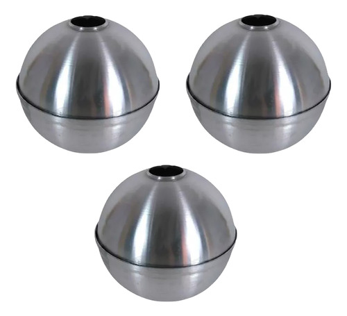 Kit 3 Formas Esfera Aluminio 08cm - Artesanato | Saboaria