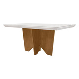 Mesa Para Sala De Jantar Evora 180cm Em Mdf E Vidro