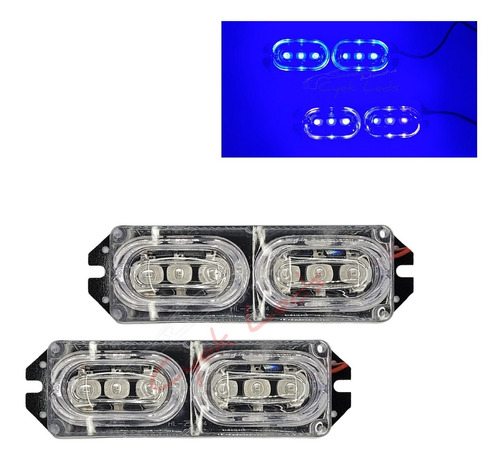 Led Strobo Rítmico Para Iluminação De Som Automotivo 2pç