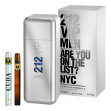 212 Vip Men Carolina Herrera 100ml Original+perfum Cuba 35ml