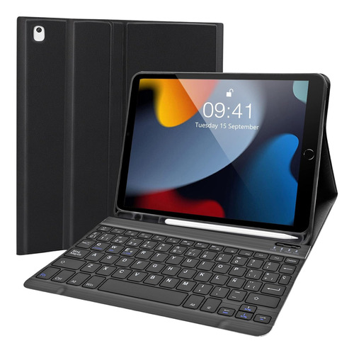 Funda Con Teclado Bluetooth Para iPad 9.7 10.2