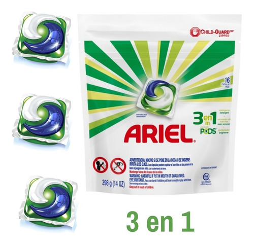 Detergente Ariel Pods Capsula 3 En 1