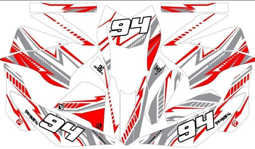 Stickers, Calca, Vinil, Para Moto Dm200 2023 Lima Mod-35