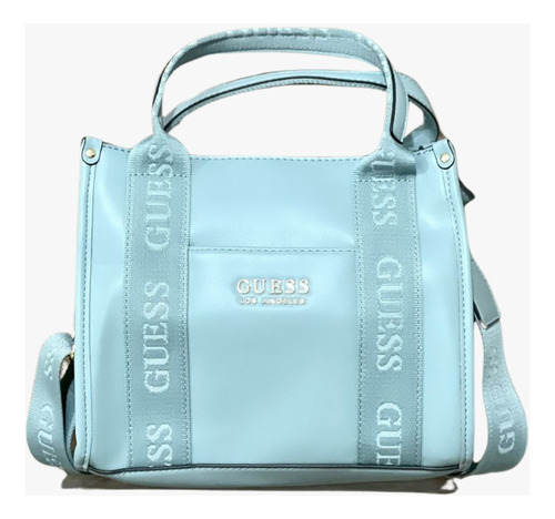 Crossbody Marca Guess Original Importada Bolso Celeste