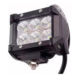 Faro Auxiliar Proyector 6 Led Cree 18w 4x4 Motos Spot Unidad