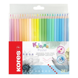 Lapices De Colores Pastel Kores X24pzas