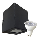 Aplique 1 Luz Unidireccional Pared Exterior + Dicro 7w Reno1