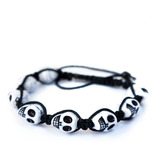 Pulsera Importada Calaveras Skull Craneo Gothic Rock Punk