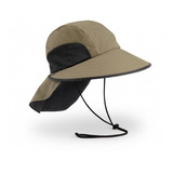 Sombrero Sport Hat Con Protección Solar Upf 50+  Sand/black