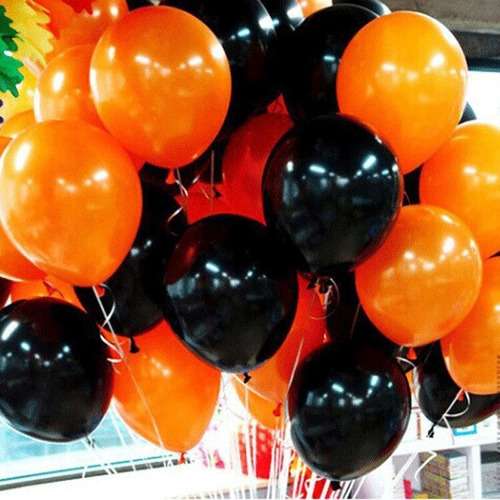 100 Unidades Balões Bexiga Balao Latex Tema  Halloween 10pol