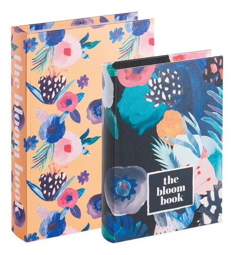 Livro Caixa Decoração Porta Objeto Enfeite Floral Luxo 32cm