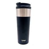 Mug Vaso Metalico Keep 450 Ml Colores Sin Mango Color Negro Tipo Vaso Largo