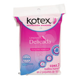 Kotex Toallitas Húmedas Íntimas Limpieza Delicada