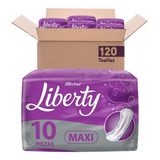 Toallas Incontinencia Femenina Liberty Maxi 12/10 Paq=120 Pz
