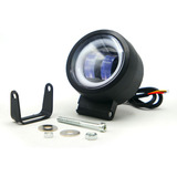 Faro Para Moto Rasen Auxiliar Led Con Lupa Redondo Con 2 Led