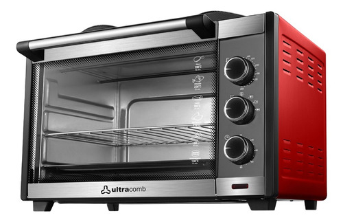 Horno De Mesa Eléctrico Ultracomb Uc-45acn 45l Rojo 220v