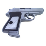 Pistola Walther Ppk 9mm Réplica 3d Esc 1:1 Cosplay Grisnegro