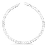 Pulseira Grumet 5mm Escama De Peixe Masculina Prata 925