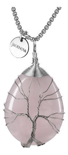 Jadenova Collar De Cristal Curativo Para Mujer, Colgante De.