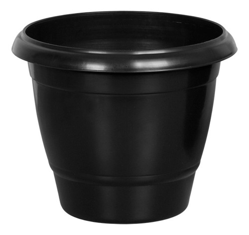 Pote Vaso 14,5l Jardim Cachepot Suculentas Preto Cactos Pote